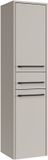 Badplaats Badkamerkast Florence 30 x 35 x 130 cm – Beige – Hangende Kolomkast met 2 Deuren en 1 Lade