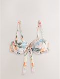 Next Dames Bandeau-bikinitop met beugel en strik Roze