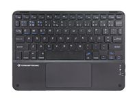 Conceptronic TOBIN01BPT Universeel Bluetooth QWERTY Portugees Zwart Toetsenbord