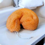 AfricanFabs® Afrikaanse spons / net sponge - traditionele SAPO spons / Ghanese scrub spons - Perzik