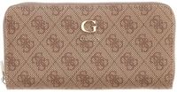 GUESS Coleen Logo Zip Around Wallet Latte Logo Lichtbruin