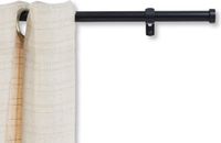 ACAZA Gordijnroede - Gordijnrail - Gordijnroede uitschuifbaar - Gordijnstang 90-170 cm - Mat Zwart