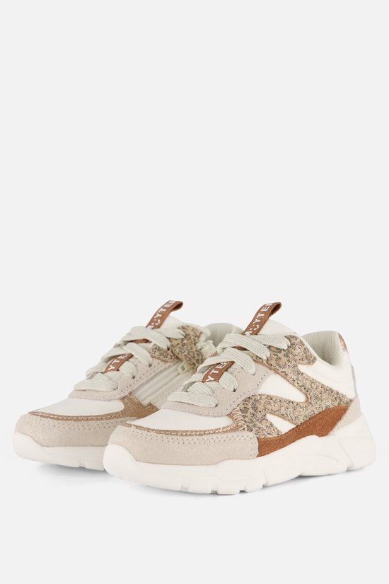 Muyters Sneakers Leopard beige Leer - Maat 27 - Kinderschoenen