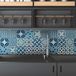 Ambiance Sticker AZULEJOS Luana Muursticker, tegelstickers, zelfklevend, keuken, badkamer, 9 stickers van cementtegels, 9 stickers, 10 x 10 cm