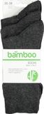Apollo Sokken Basic Bamboe Antraciet 3-pack Maat 35-38