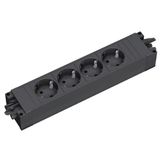 Bachmann Stekkerdoos met Wieland GST18® Installatiestekker en 4 Contacten / Zwart