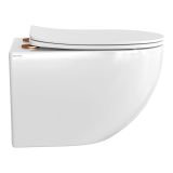 Brauer Tornado hangtoilet – spoelrandloos – diepte 52,5 cm – met softclose zitting – glans wit TL-TOHW