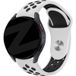 Bandz Bracelet sport 'Deluxe' Pebble Round 2 - 20mm (blanc/noir)