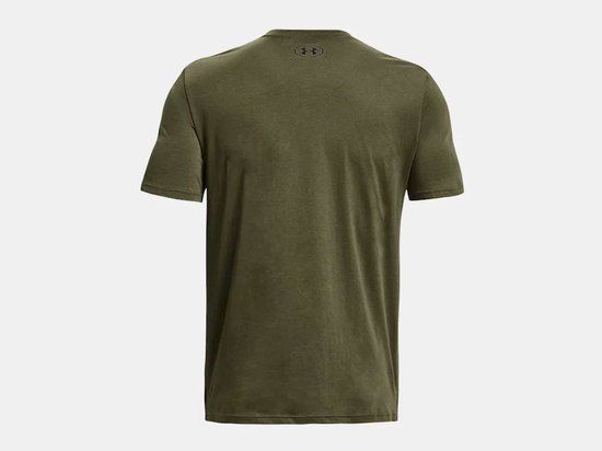 Under Armour UA M SPORTSTYLE LC Short Sleeve Heren Sportshirt - Groen - Maat S