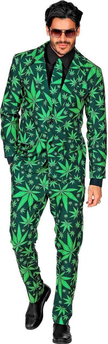 Widmann Hippie Kostuum Cannabis Nederwiet Man Small Carnaval kostuum Verkleedkleding