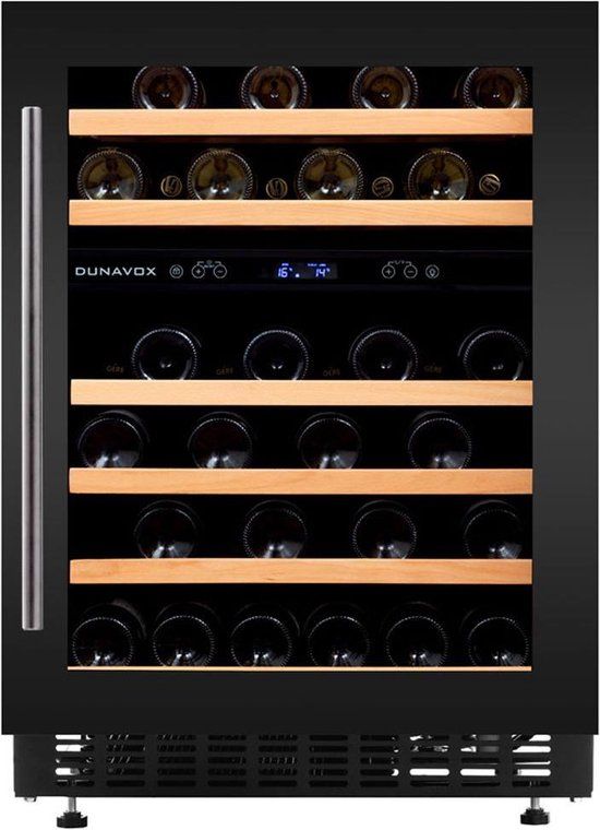 Dunavox Flow-46D - Wijnklimaatkast - 46 flessen - 2 zones - Onderbouw