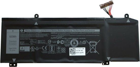 Dell 1F22N accu (15.2 V, 60 Wh 3750 mAh, origineel)