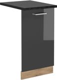 Vicco R-Line Vaatwasserfrontpaneel – 45 cm, WB Antraciet Antraciet Hoogglans