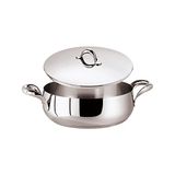Sambonet Lage braadpan met 2 handgrepen, zilver