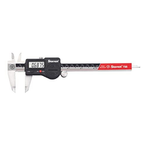 Starrett digitale schuifmaat, 0-6 inch (0-150 mm) zonder gegevens-uitgave, in kunststof koffer 799A-6/150