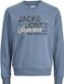 JACK&JONES JJELOGO SWEAT CREW NECK 2 COL SS26 Homme Pull Bleu S