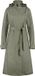 AGU Trench Coat Long Regenjas Urban Outdoor Dames - Groen - M