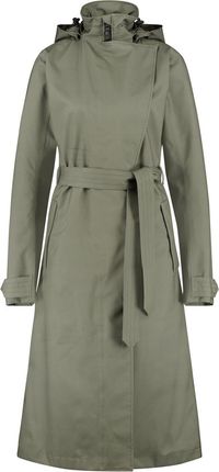 AGU Trench Coat Long Regenjas Urban Outdoor Dames - Groen - M