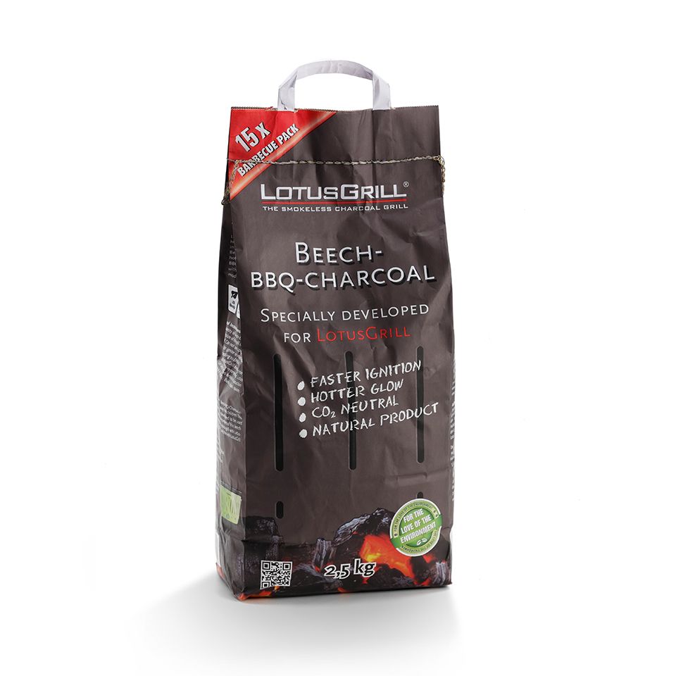 LotusGrill LK-2500 Charcoal Beech Firewood - 2.5 kg