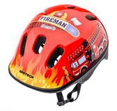 Meteor KS06 Kinderfietshelm Maat S 48-52 cm Firetracker