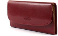Windrose Merino Juwelenkistje Leer Rood 20 cm