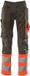 Mascot Safe Supreme Pantalon de travail avec poches genoux anthracite foncé/rouge haute visibilité C64