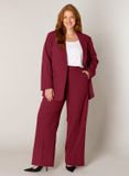 Base Level Curvy B Fashion Brands Europe BASE LEVEL CURVY Yelena Cover ups - Wine Red - maat 4(54/56)