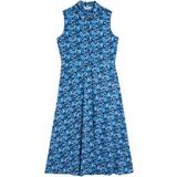 White Stuff Rua Jersey Chemise Dre Bleu Imprimé