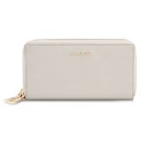 Lazarotti Portemonnee Bologna Leather Double Zip Around Wallet Creme White Crème