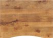 vidaXL Bureaublad met ronding 100x80x2,5 cm massief ruw mangohout