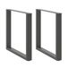 VidaXL Pieds de table 2 pcs forme u 90x(72-73) cm acier anthracite