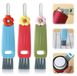 Icecat Couvercle de tasse - Ensemble de trois pièces - Brosse de nettoyage - 12,5 cm - PP et acier inoxydable - Noir