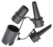 Adaptateur de pompe SUP Adaptateur de pompe à air - 4 pièces - Plastique - Pour kayak et bateau gonflable