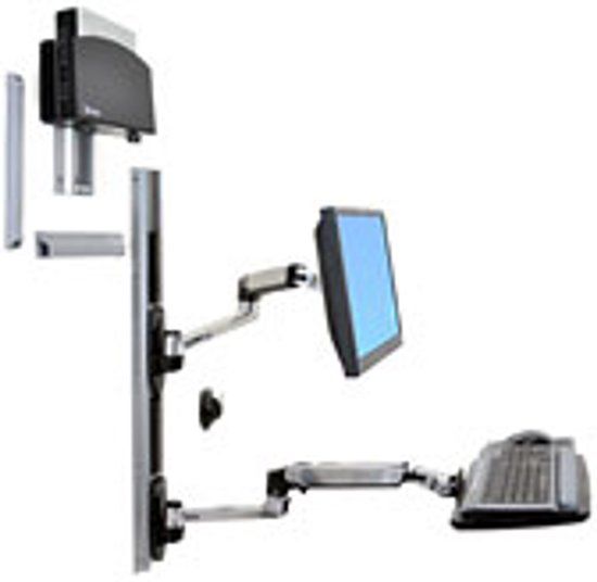 Ergotron LX Wall Mount System with Small CPU Holder