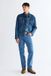 Wrangler Texas Str Heren Regular Fit Jeans Blauw - Maat W40 X L32