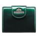 Wittchen Florence - Portefeuille Femme - Vert Foncé - Cuir Verni - Fermeture Décorative