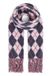ICHI IADAHLIA SC Dames Sjaals Polyester Geruit Total Eclipse