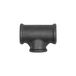 Riegler T-stuk 130, rood, Rp 1, Rp 3/4, Rp 1, gietijzer zwart, bedrijfstemperatuur -20 °C tot 300 °C, ISO 7-1