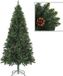vidaXL Sapin de Noël artificiel avec pommes de pin 180 cm vert
