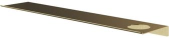 Hotbath &More Planchet 60 cm inclusief bevestigings rails met 1 uitsparing voor een zeepdispenser of beker Geborsteld messing PVD