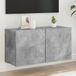 Maison Exclusive - meuble TV mural, aspect béton, 80x30x41 cm