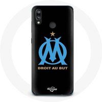 Maniacase Case voor Huawei P20 Lite Olympique de Marseille Logo zwarte achtergrond