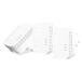 STRONG POWERL1000TRIMINIUK AV1000 Mini Powerline Adapter starterset, 3 stuks, tot 300 m bereik, geen configuratie nodig, UK-stekker, wit
