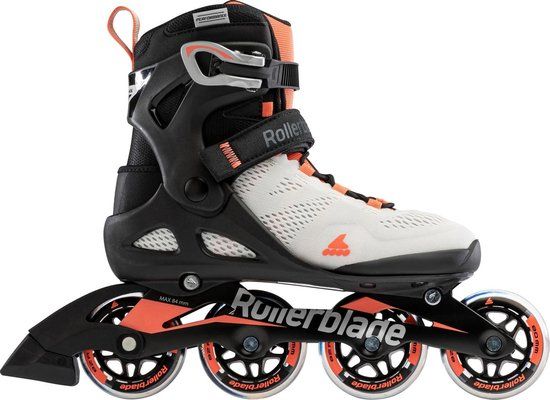 Rollerblade Macroblade 80 Skates Dames Lichtgrijs - Zwart - Oranje
