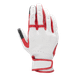 Alpinestars Dyno Lederhandschuhe Ecru Ruby Red