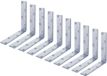 Alberts Stoelhoek 240x40x240 cm Zilver