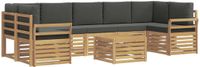 vidaXL Buiten bankenset 8 st Wit en antracietkleurig Polyester