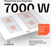 Klarstein Inductiekookplaat 7000W 4-pits met Touch Display en Timer