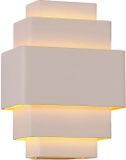 Artdelight Wandlamp Layers B 20 cm wit goud