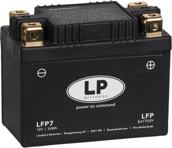 LANDPORT (LP) LFP7 12 VOLT 24,0 WH ﻿LITHIUM LIFEPO4 MOTOR ACCU